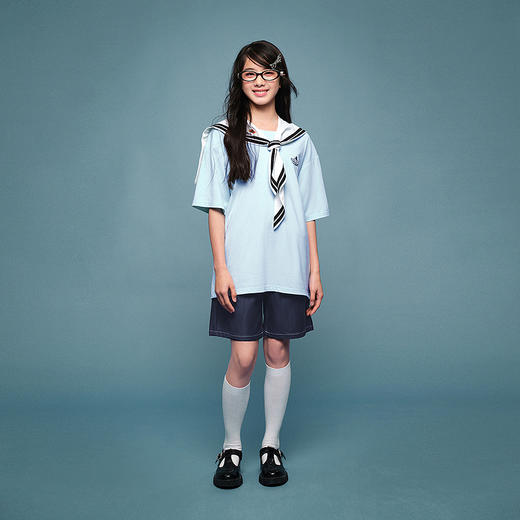 笛莎Deesha青少年女童裤子2025夏季女童牛仔短裤 商品图1