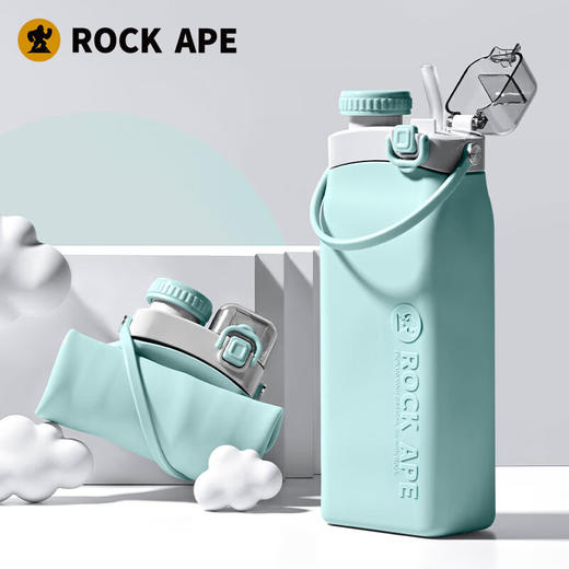【多样屋专柜】洛克猩球洛克卷卷杯便携运动水壶可折叠硅胶水杯旅行 600ml 商品图8