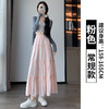 MUYANHUAN 桃花皱蛋糕裙 松紧腰遮肉显瘦显腿长 商品缩略图2
