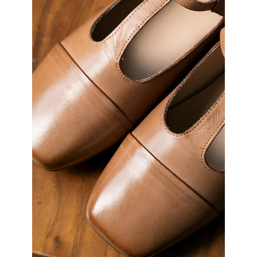 牧衣游原创 复古小羊皮鞋文艺复古百搭单鞋 一愿【不支持会员折】 商品图3