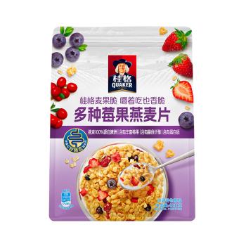 桂格（QUAKER）草莓牛乳燕麦片330g 休闲零食 开袋即食 添加葡萄干 商品图2
