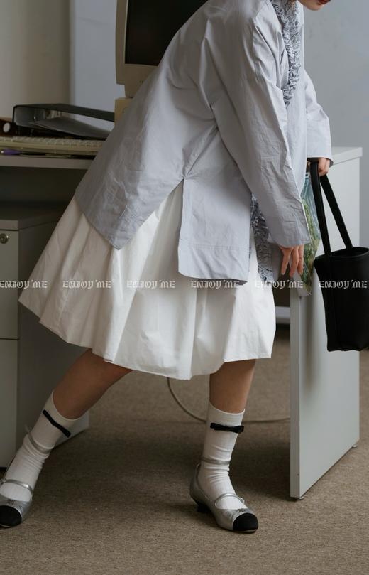 【门店同款】ENJOY春季盐貌似糖两面穿荷叶边衬衫 161848387 商品图13