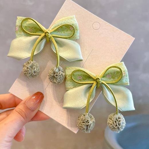 春新款小清新绿色对夹-纱球款 商品图0