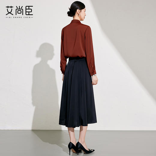 艾尚臣安可拉红小众衬衫女2025春季新款气质通勤高端衬衣百搭上衣 商品图4