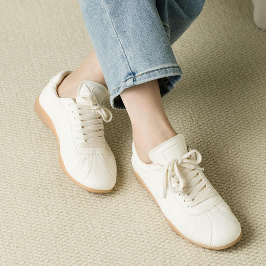 【小白鞋】加宽加大定制！最好穿的牛筋底👍久走不累，鞋面头层牛皮，鞋内里、脚垫都是羊皮 商品图1