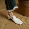 【预售5天】巨好穿复古洋气法式乐福鞋女方头粗跟深口羊皮单鞋PS&PS3080 商品缩略图1