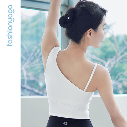 凡圣瑜伽不对称肩带背心 FC15215 商品图5