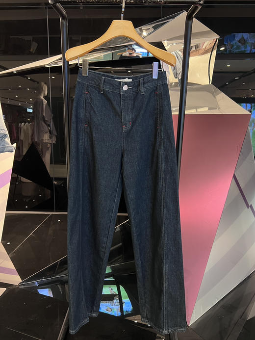 普洗蓝弯刀牛仔裤 商品图0