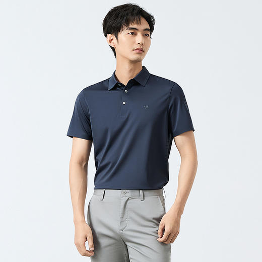 【天蚕系列】柒牌短袖POLO衫男夏季薄款商务休闲透气舒适翻领T恤128T73060 商品图1