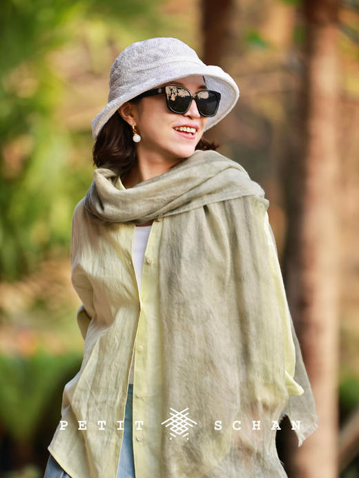 PETIT SCHAN小闪 #081 paper sailboat 纸帆船 棉混纺轻薄透气可折叠渔夫帽大檐显脸小度假遮阳帽子 商品图8