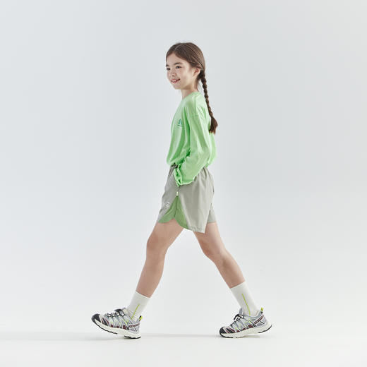 cicochild2025年夏季新款中大女童假两件慢跑短裤四面弹凉感裤子 商品图4