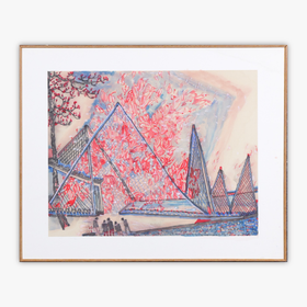 林顺文《山水之四》国画34CM*44.5CM约1.4平尺手绘纸本宣纸作品【原作编号GH0452】