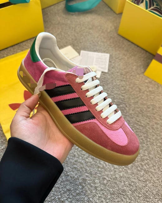 35-1极限特惠 Gazelle外表下 二舅复古德训鞋 高端真丝绒情侣款运动鞋 商品图9