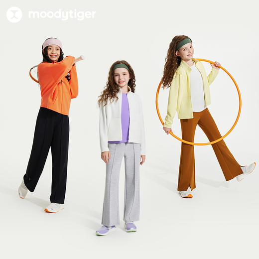 moodytiger24秋新女童立领外套百搭舒适透气儿童户外运动衣43210402【DR】 商品图0