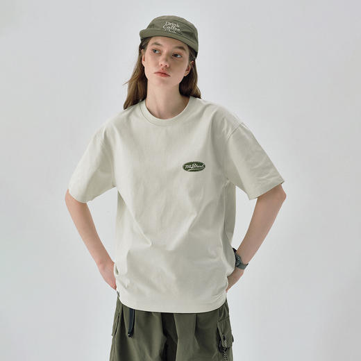 714street字母印花凉感短袖T恤男夏季新款抗皱宽松防晒上衣情侣装 商品图1