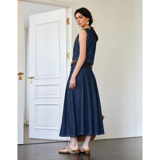 OLrain欧芮儿法式时尚套装女夏季2025年新款气质老钱风牛仔两件套 商品图3