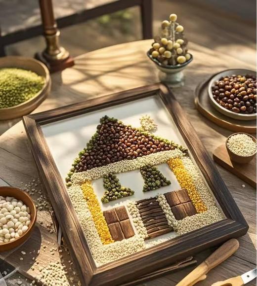 非遗主题-五谷粮食画 商品图0