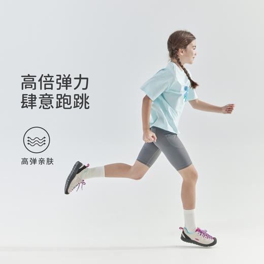 cicochild2025年夏季新款亲子中大女童骑行裤高弹亲肤凉感五分裤 商品图2