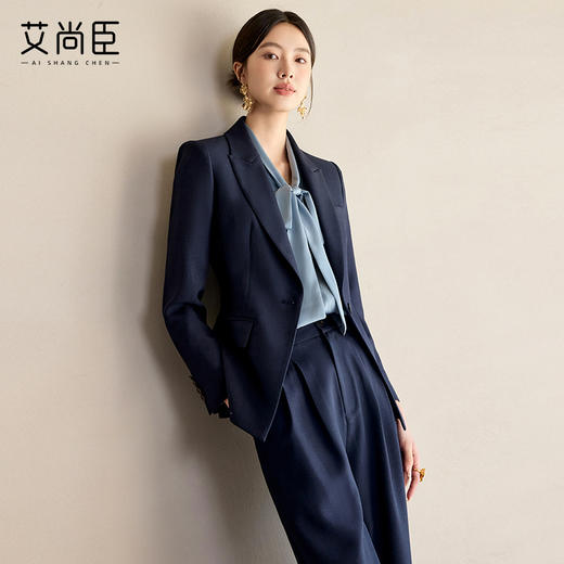 艾尚臣西服套装女春2025新款高级感商务正装气质教资面试职业西装 商品图2