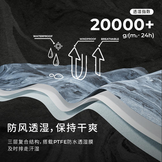 moodytiger儿童硬核冲锋衣防风防水秋季新品运动户外服M33114002/M33214001【DR】 商品图2