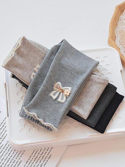 【洋气公主裤，时尚又舒适】女童纯棉外穿打底裤 春秋款长裤 儿童宝宝小女孩 洋气公主裤子-QQ 商品图1