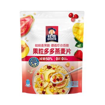 桂格（QUAKER）草莓牛乳燕麦片330g 休闲零食 开袋即食 添加葡萄干 商品图3