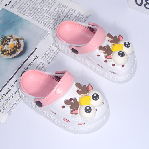 【出门也能萌翻朋友圈】儿童拖鞋夏季女童室内外防滑包头洞洞鞋鞋卡通宝宝凉鞋软底儿童女。ry 商品图2