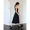 OLrain欧芮儿法式黑色连衣裙女夏季2025新款简约气质深U领吊带裙 商品缩略图3