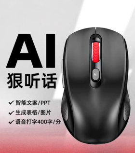 DeepSeek加持【华为鸿蒙合作品牌】塞尔兰斯AI人工智能语音鼠标双模无线蓝牙可充电