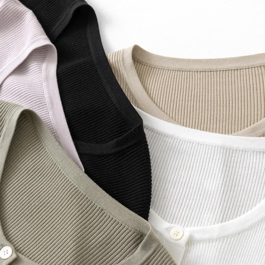 【高品质私服】【扬子精纺羊毛四平半高领短袖】进口德国斯托尔正16针织造，1*1工艺织造YS2007-CC 商品图2