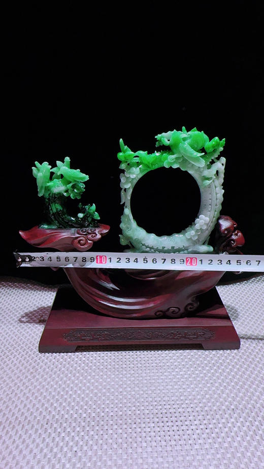 620888翡翠摆件【喜上眉梢 和和美美】 商品图2