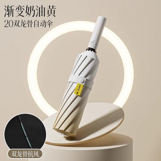 FXQ 【加倍防晒❗️梦幻渐变全自动雨伞】防水黑科技伞布，20骨双龙骨女晴雨两用折叠抗风黑胶遮阳防紫外线太阳伞，伞下堪称自带风扇的凉感小空调！ 商品图11