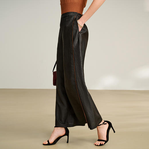 TANGY Collection/2025天意精品夏季新品中国风女士莨阔腿裤 商品图1