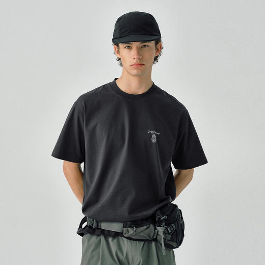 714street凉感防晒户外灯印花短袖T恤男2025夏季新款国潮宽松上衣 商品图4