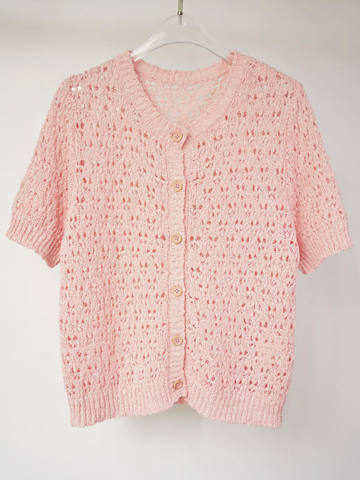 长绒棉特种纱线钩花短袖半裙套装 商品图4