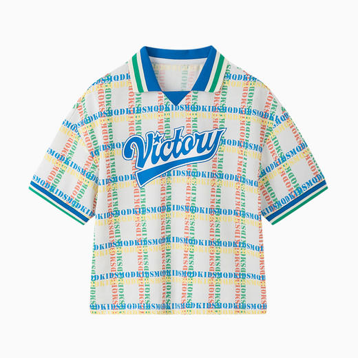 【G】【MQD】【专柜同款】童装男童夏新款儿童T恤吸湿速干polo衫格纹短袖 商品图4