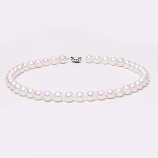 淡水珍珠套装9.5-10.5mm 项链+925银耳钉一口价109084W 商品图2