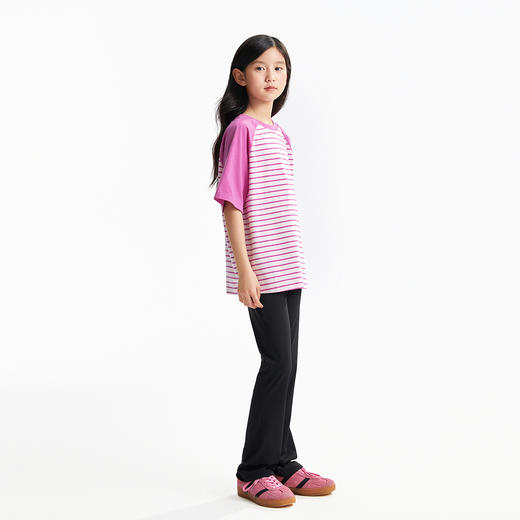 女童微喇针织单裤弹力显瘦舒服裤子夏季新款安奈儿童装EG526121 商品图5