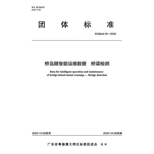 桥岛隧智能运维数据 桥梁检测T/GBAS 55—2023 商品图3