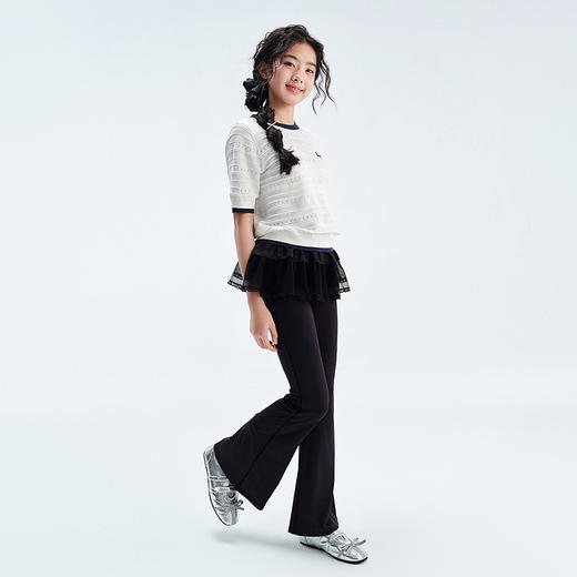 笛莎Deesha青少年女童毛衫2025夏季女童圆领毛衫 商品图3