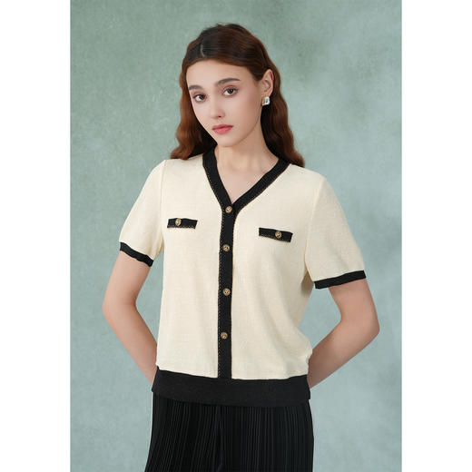 乔万尼新款小香风衬衫简约设计感EM2C801 商品图1