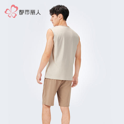都市丽人超值精选男士棉质背心套装薄32支TC65/35单面无袖类FHH2A2 商品图3