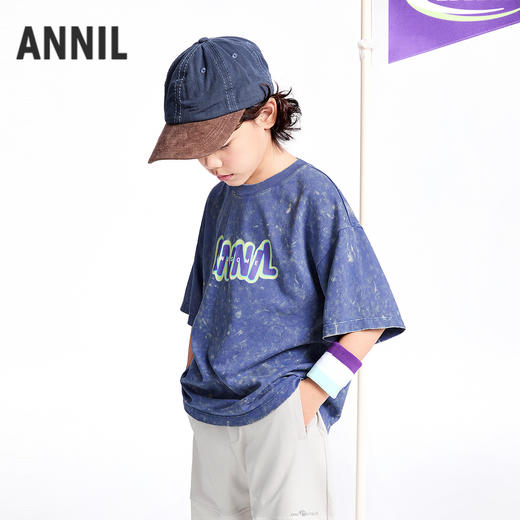 男童圆领短袖针织衫夏季新款安奈儿童装实体店同款AB521629 商品图1