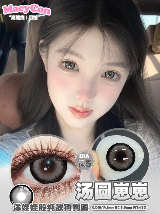 macycon月抛 汤圆崽崽 灰/糖宝嘟嘟 棕 14.5mm 着色14.1 非离子 商品图0