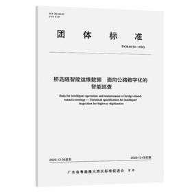 桥岛隧智能运维数据 面向公路数字化的智能巡查T/GBAS 54—2023