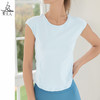 梵美人 Y5139H 瑜伽短袖 无胸垫 提花波浪纹面料 商品缩略图0