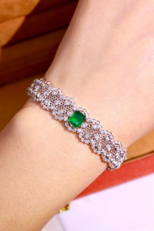 1.13ct刻面祖母绿手镯 商品图3