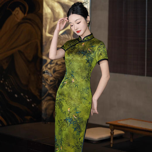 2025年春夏款改良旗袍日常修身新中式XL1228 商品图1