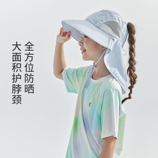 cicochild25年夏季新款亲子中大女童防晒帽UPF50+大面积护颈设计 商品图1