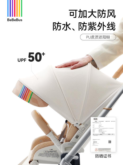 BeBeBus艺术家婴儿推车 新生儿护脊轻便折叠双向高景观推车（适用0～3岁） 商品图3